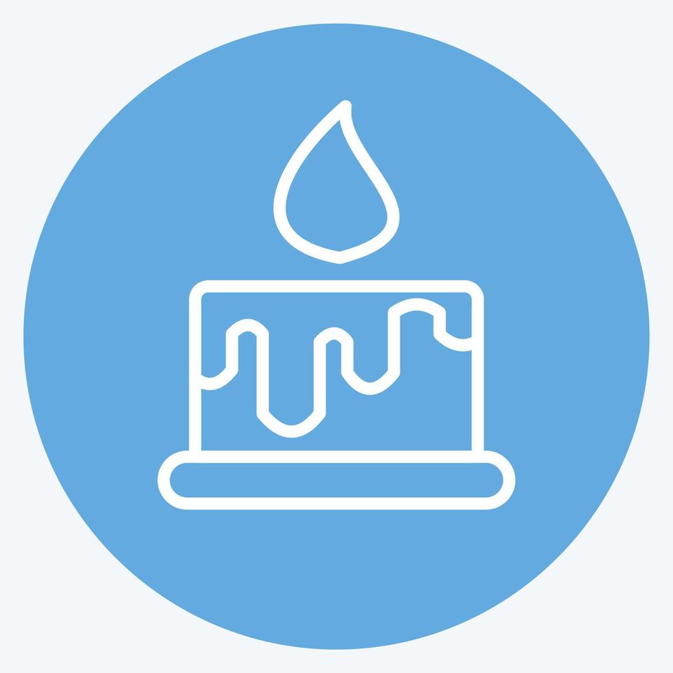 Icon Beeswax. suitable for Bee Farm. Blue Eyes Style. simple design editable. design template vector. simple illustration vector