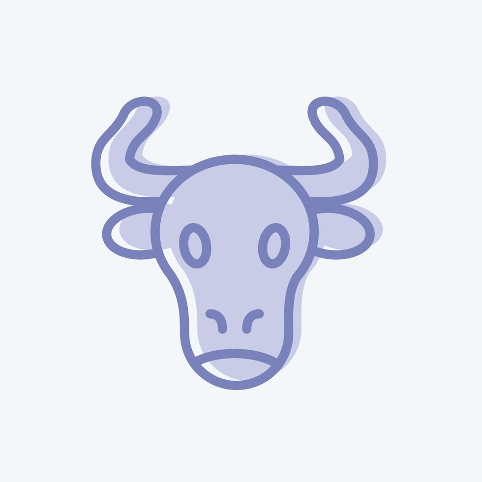 Icon Beef. suitable for Meat. two tone style. simple design editable. design template vector. simple illustration vector