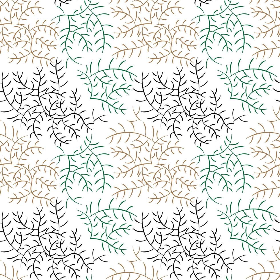 Seamless vector pattern with abstract lines like branches