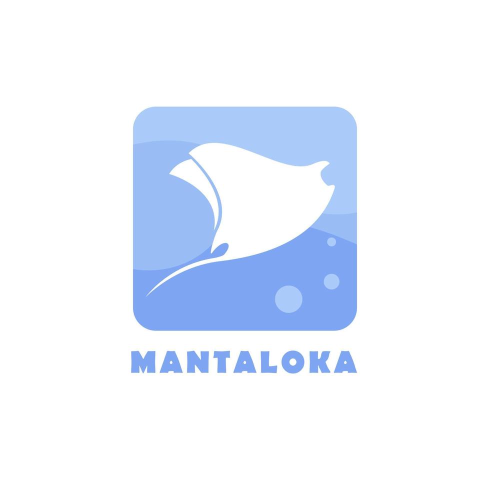 Manta Ray Logo Template vector