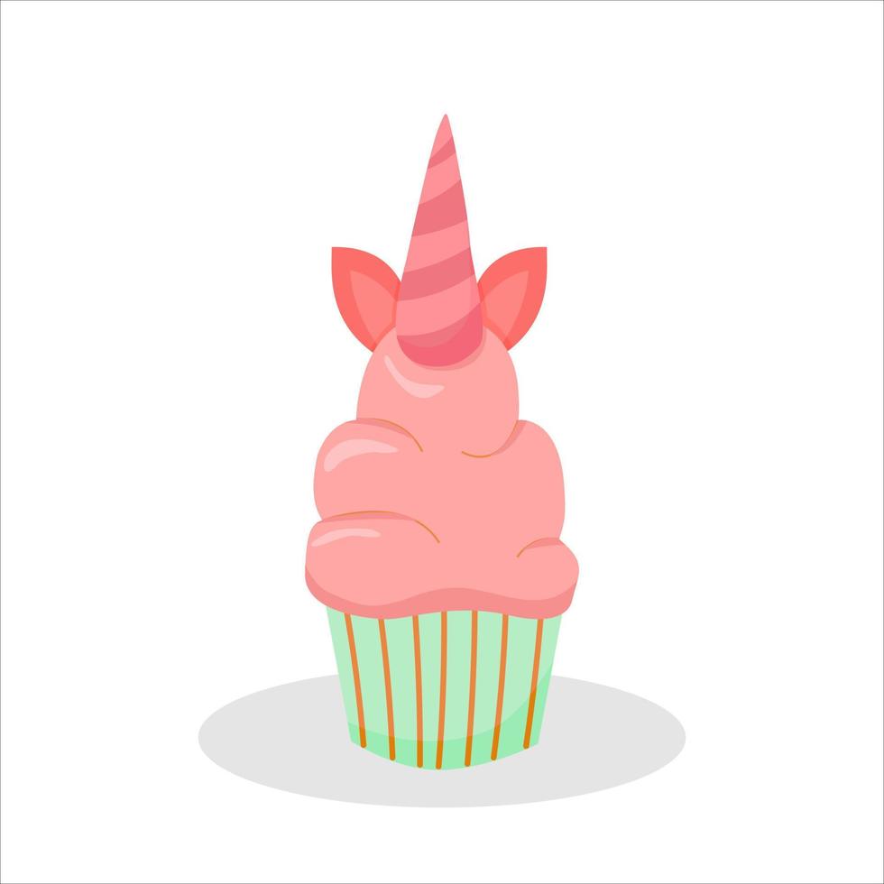 Cupcake dessert, vector illustrator. cartoon design, Vector illustration