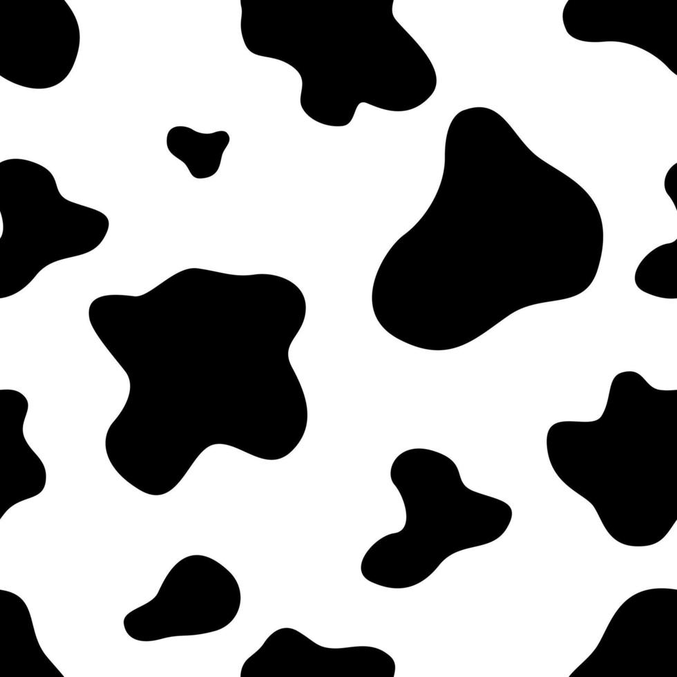 Abstract Seamless Pattern With Cow Spots. vector