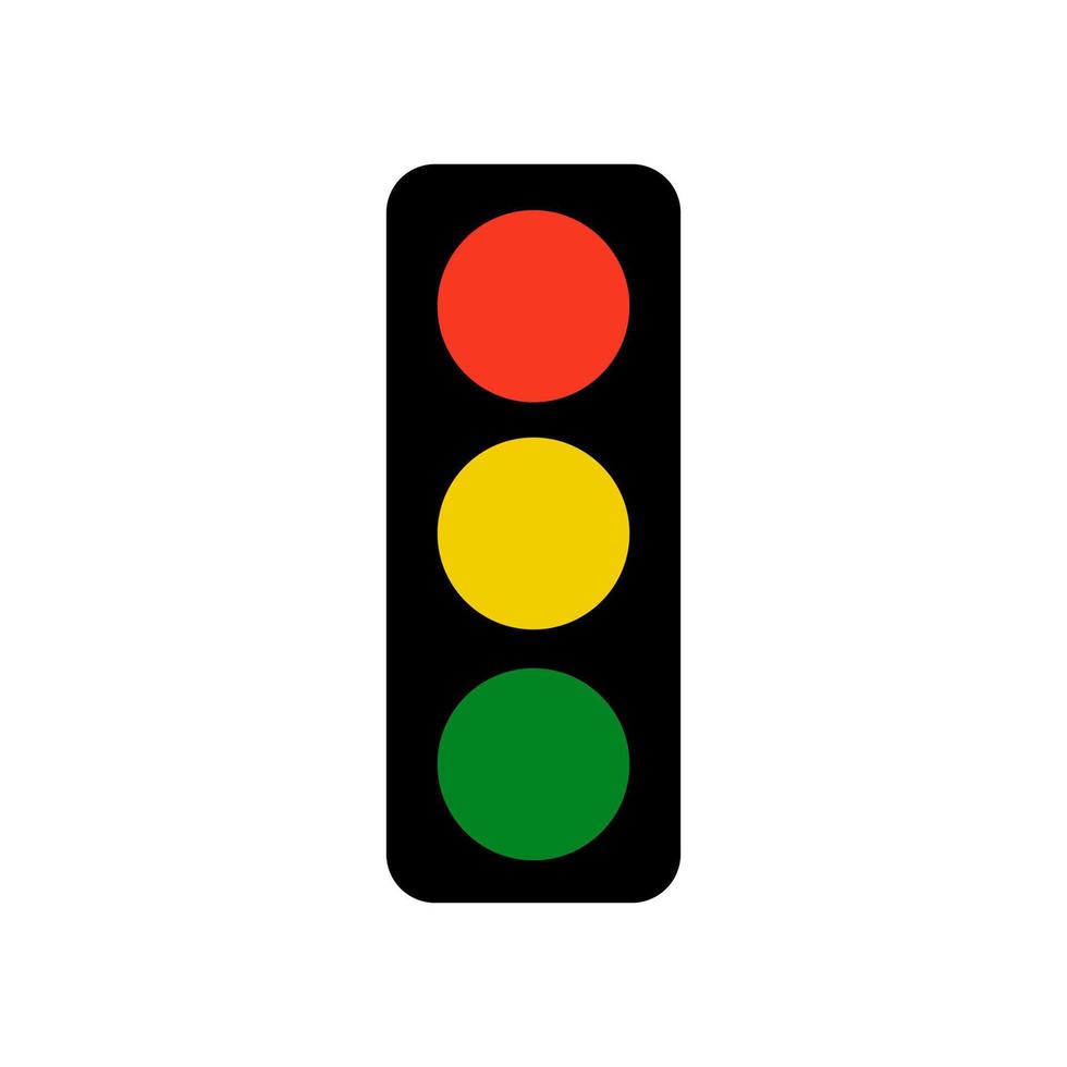 Traffic light icon vector