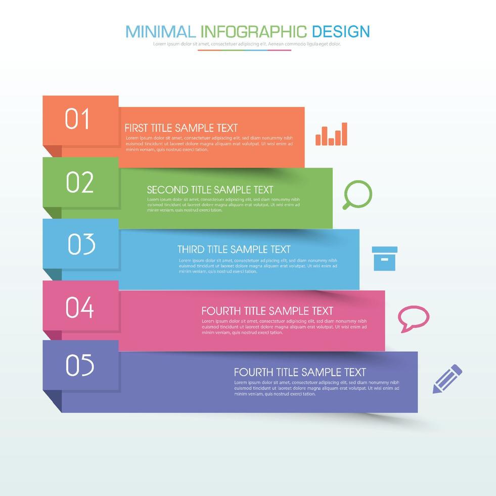 Business infographic template  with icon ,vector design illustration vector