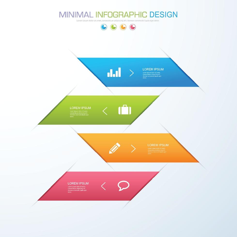 Business infographic template  with icon ,vector design illustration vector