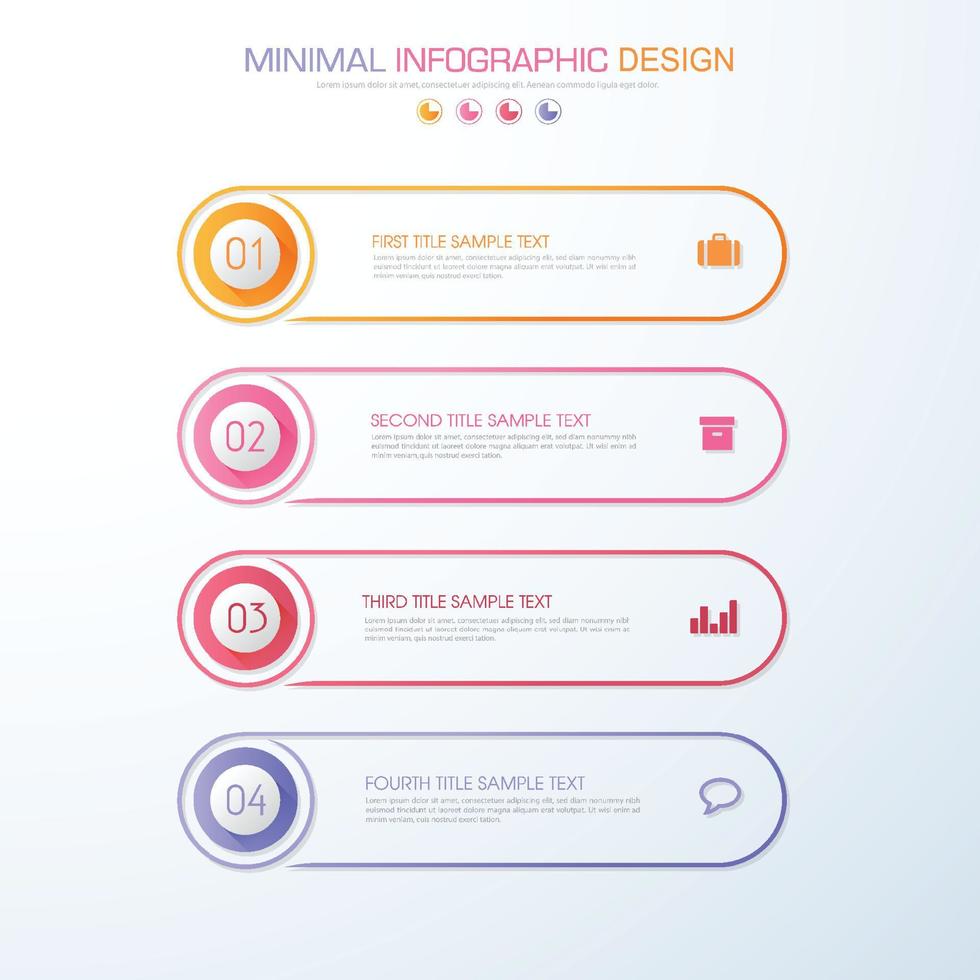 Business infographic template  with icon ,vector design illustration vector