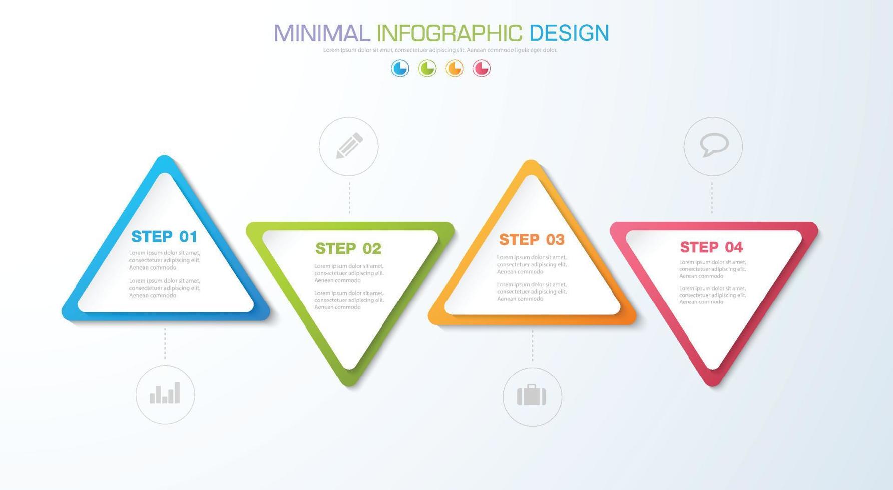 Business infographic template  with icon ,vector design illustration vector