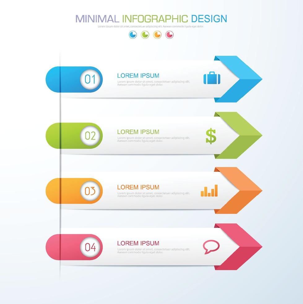 Business infographic template  with icon ,vector design illustration vector