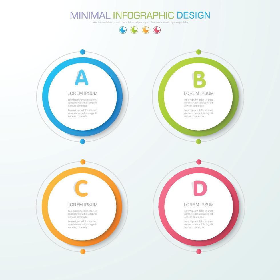 Business infographic template  with icon ,vector design illustration vector