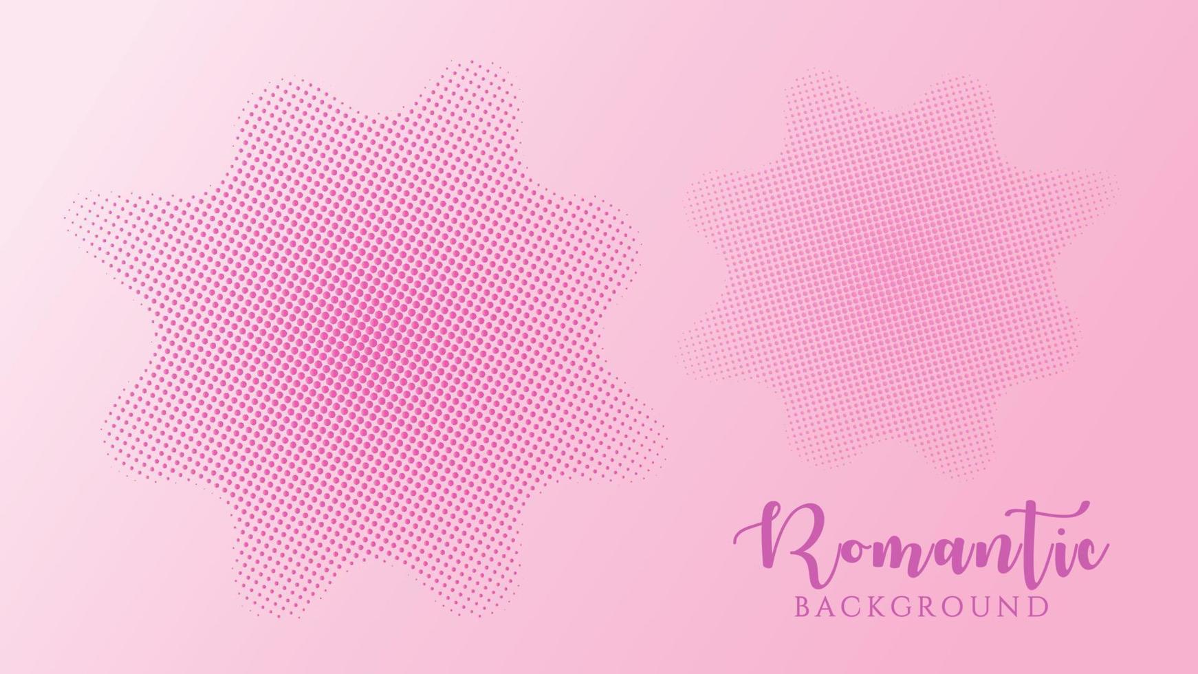 plantilla de diseño de fondo de medio tono, arte pop, ilustración de patrón de puntos líquidos abstractos, elemento de textura retro, gradación violeta rosa, colores románticos, día de San Valentín, lunares, lunares vector