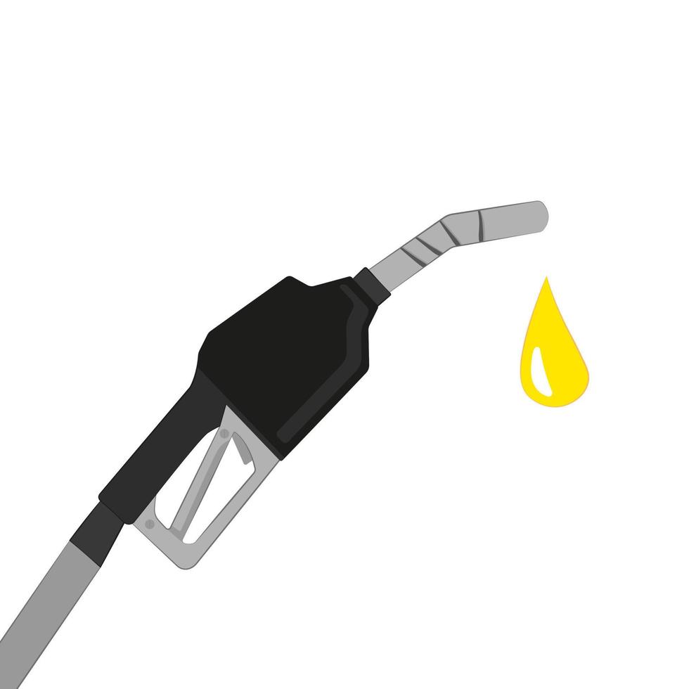 Automatic Refueling Gas Gun with a Drop of Gasoline vector