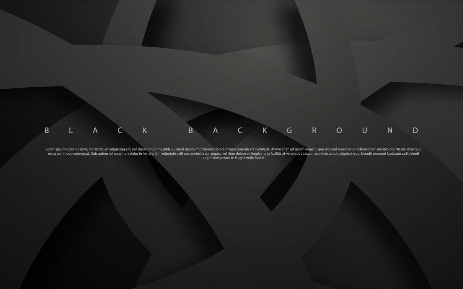 Abstract dark black premium background vector