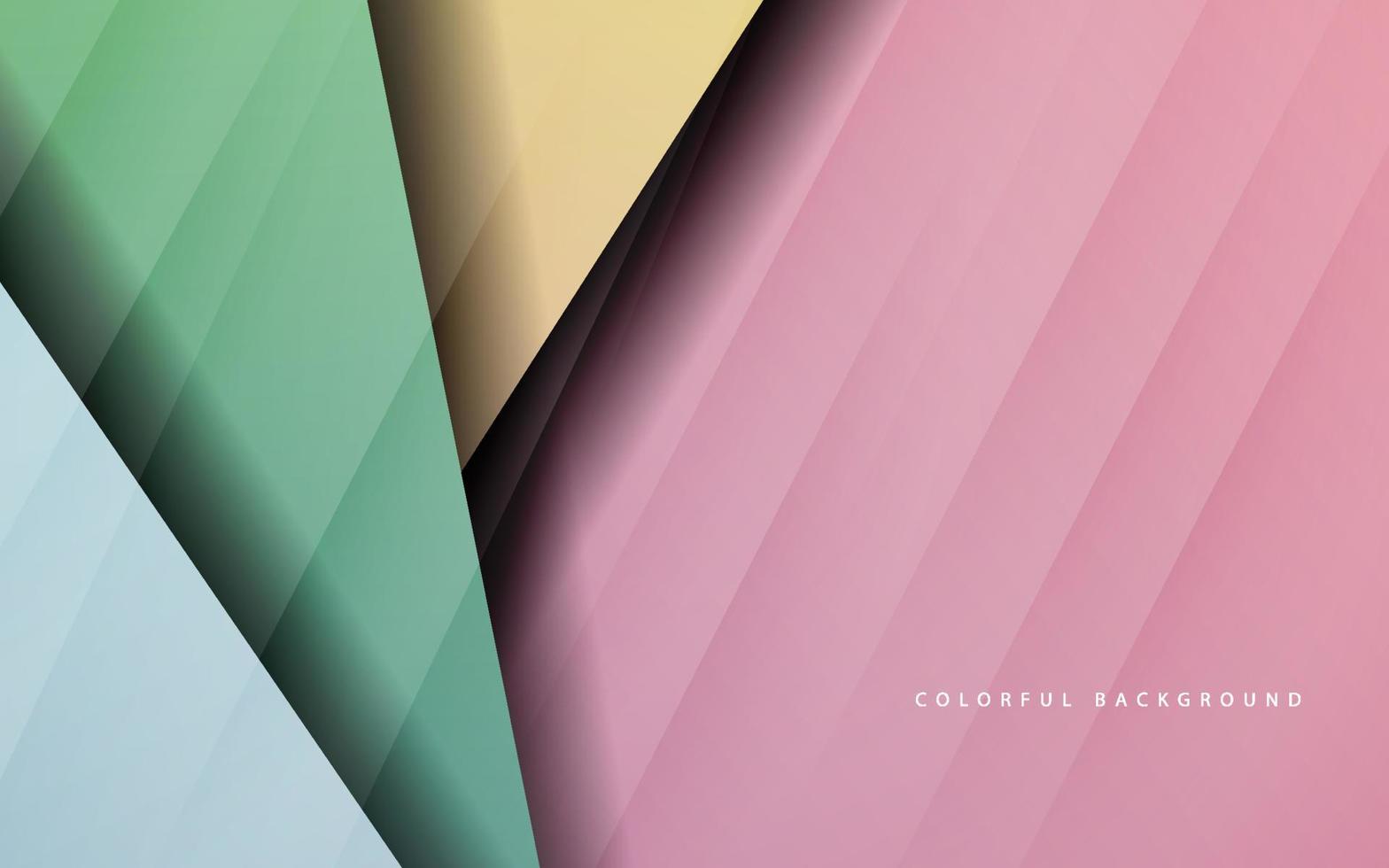 Abstract overlap layer background vector multicolor