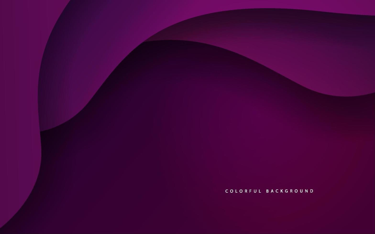 Abstract wave shape purple background vector