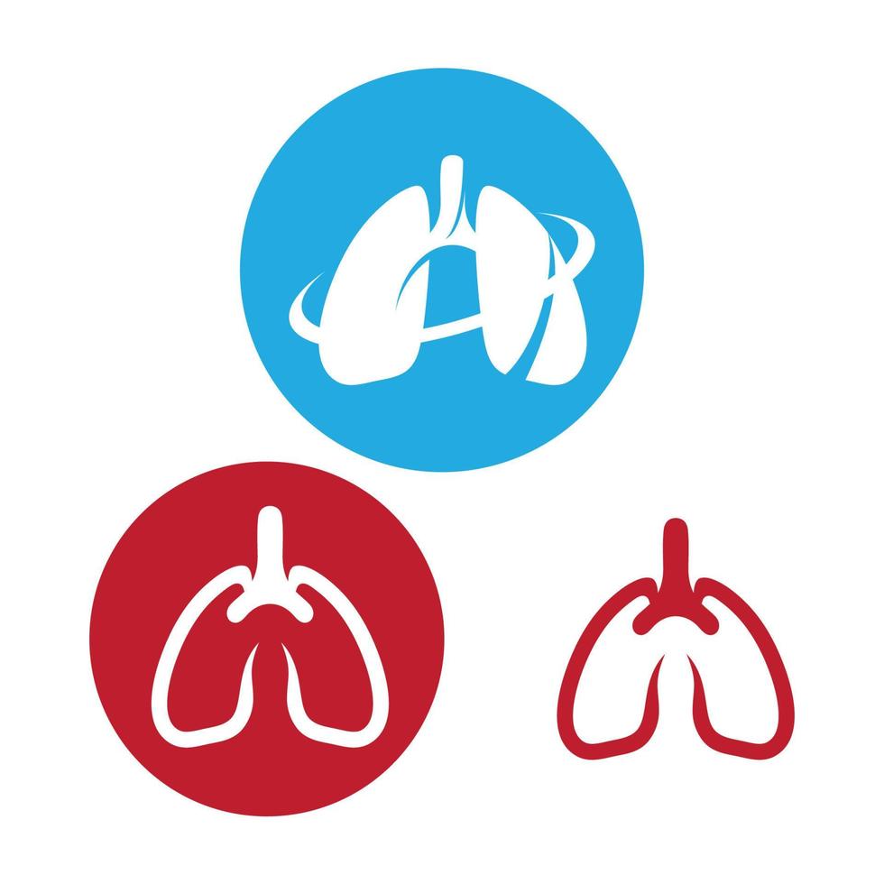 lung logo design vector for your business