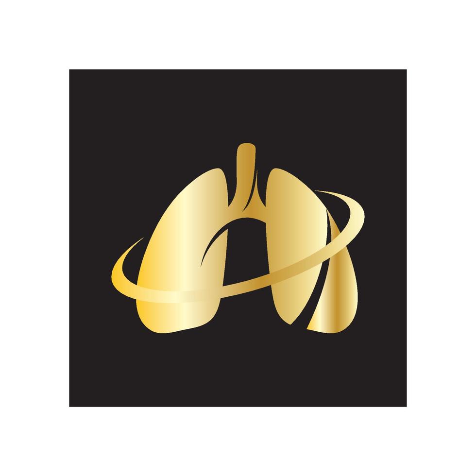 lung logo design vector for your business