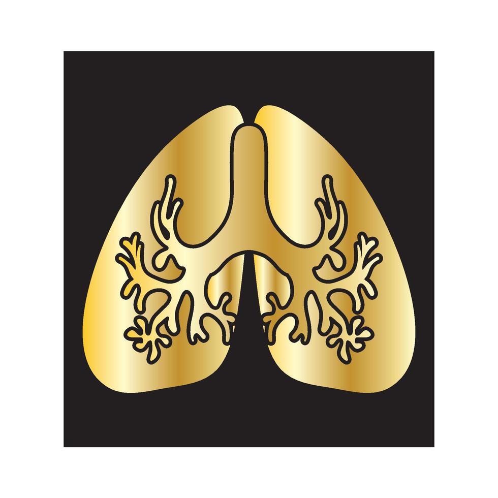 vector de diseño de logotipo de pulmón para su negocio