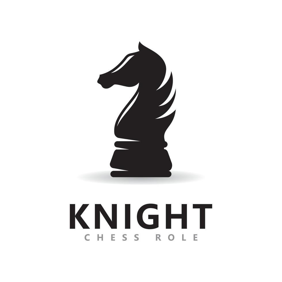 Chess knight role logo vector, Chess piece vector icons