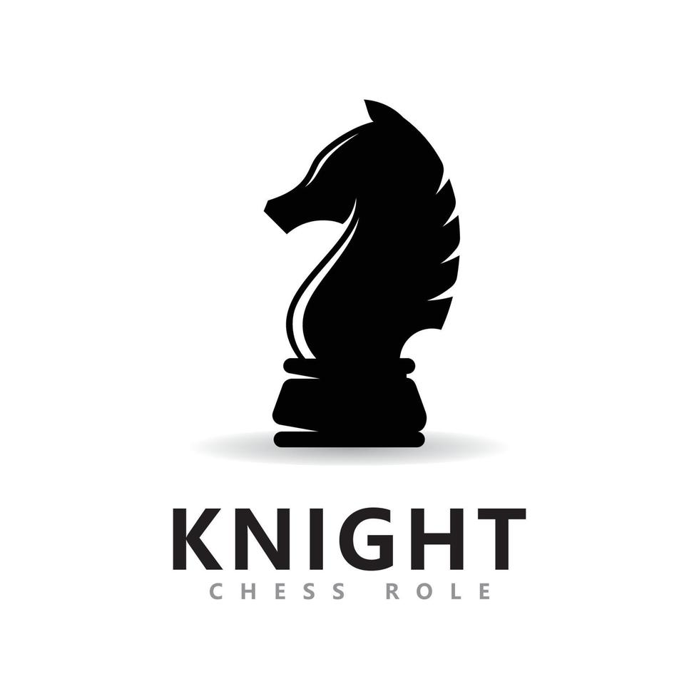 Chess knight role logo vector, Chess piece vector icons