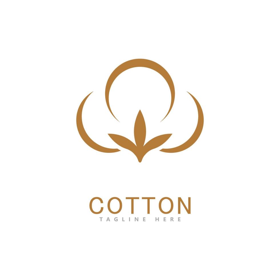 Cotton logo vector template design