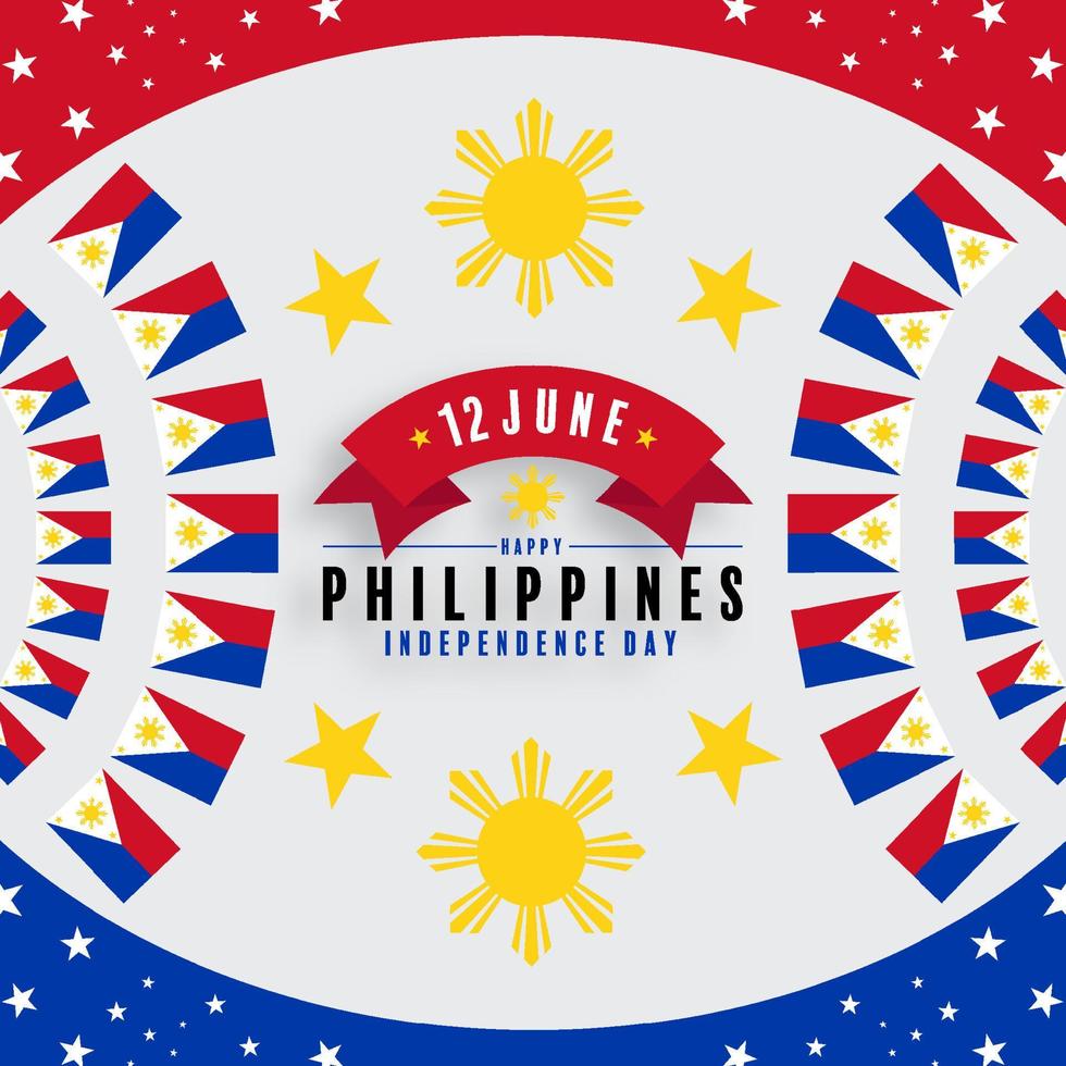 Philippines independence day vector