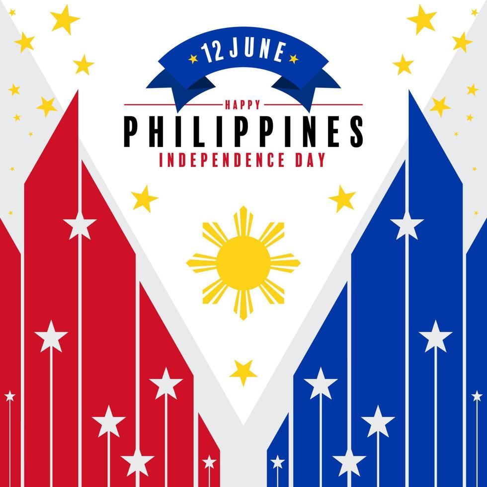 Día de la Independencia de Filipinas vector