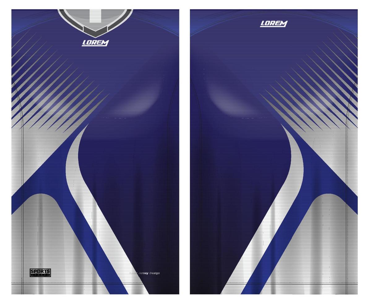 Diseño de plantilla de camiseta deportiva de jersey para fútbol, baloncesto, uniforme de carrera en la vista frontal, vista posterior. vector de maqueta de camisa, diseño muy simple y fácil de personalizar