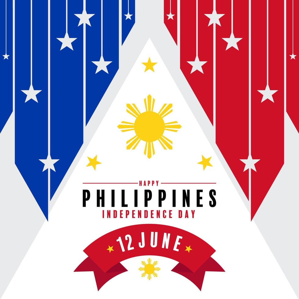 Día de la Independencia de Filipinas vector