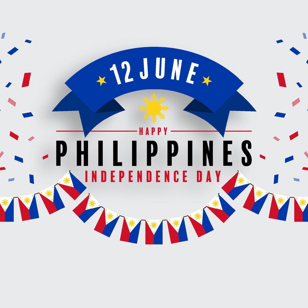 Philippines independence day vector