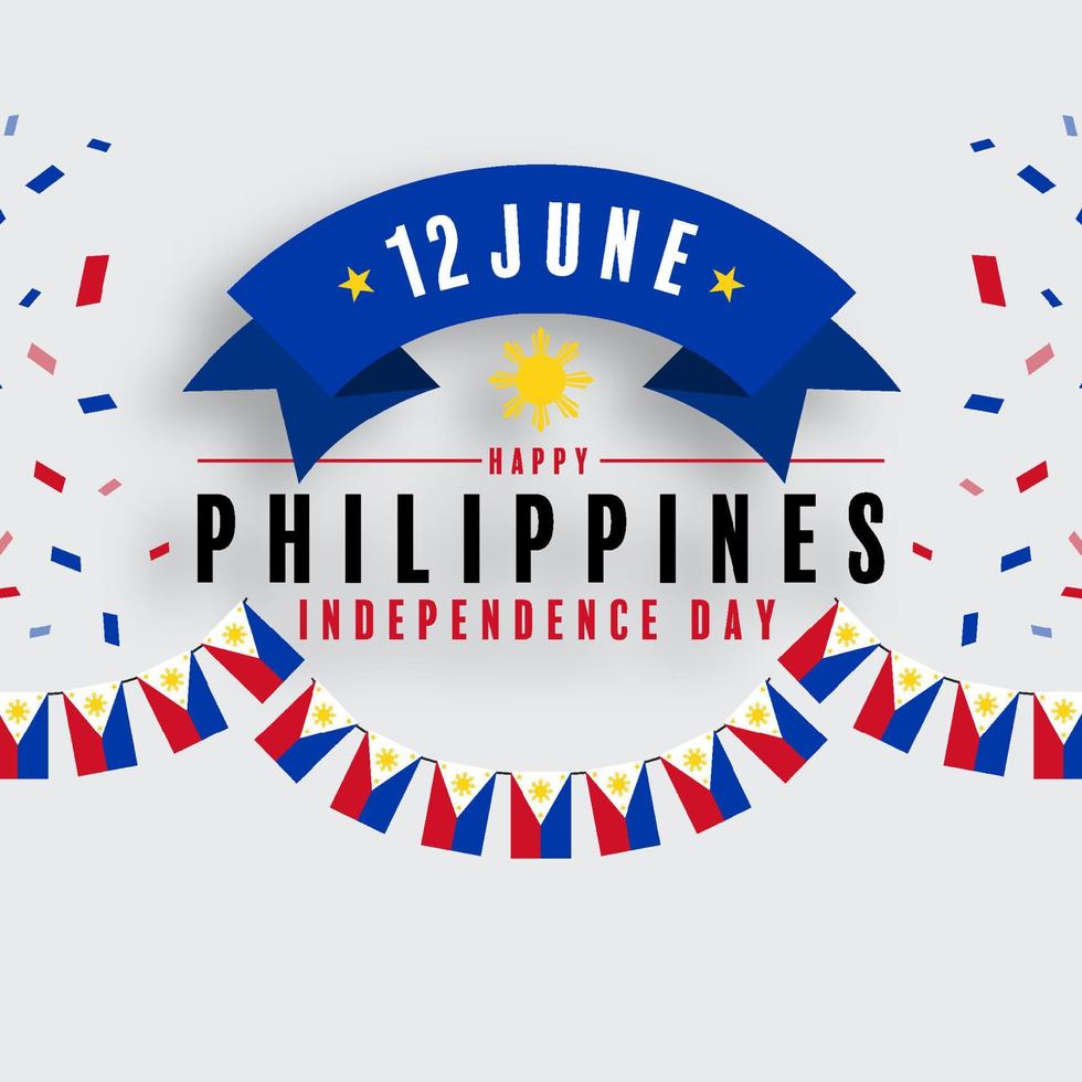 Día de la Independencia de Filipinas vector