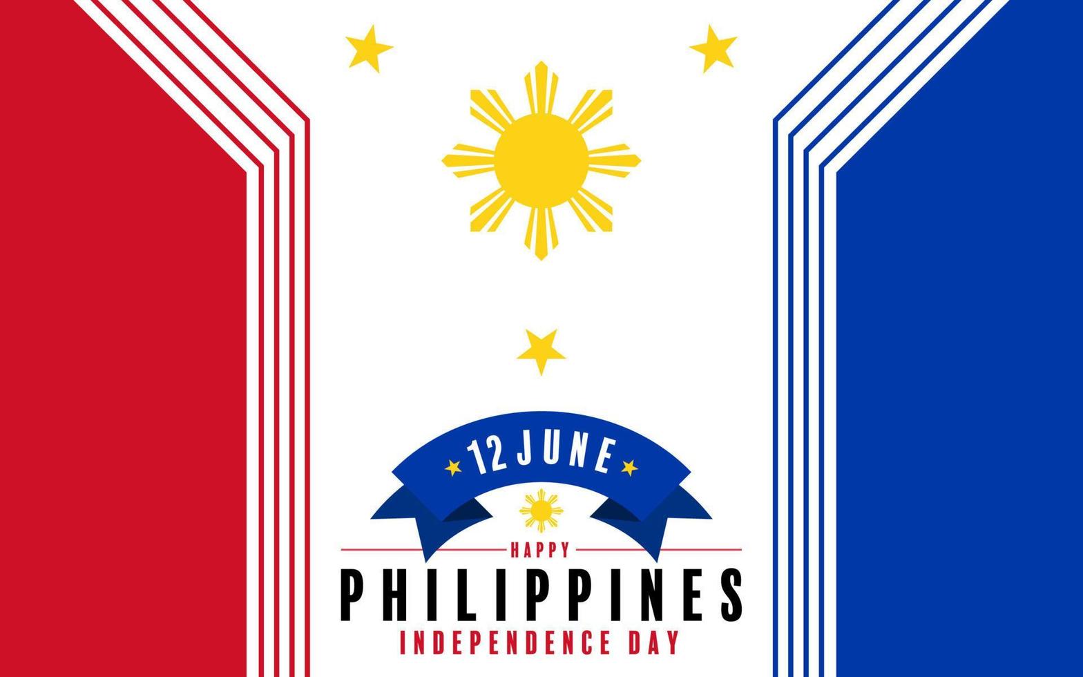 Día de la Independencia de Filipinas vector