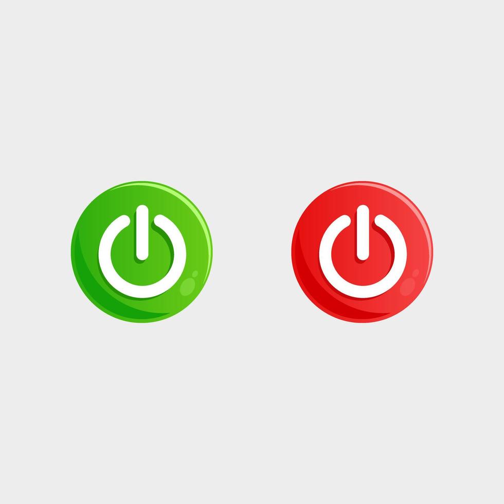 power button on off vector icon