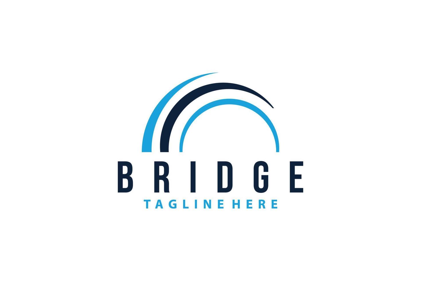 bridge logo icon vector isolated