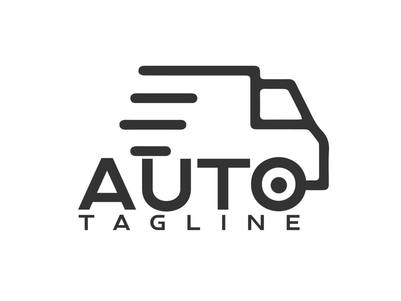 vector de diseño de logotipo de coche moderno