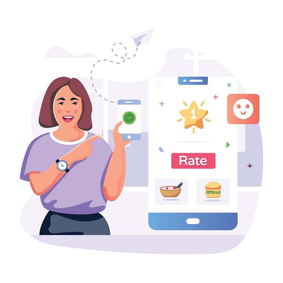 A handy flat illustration of creative designer vector
