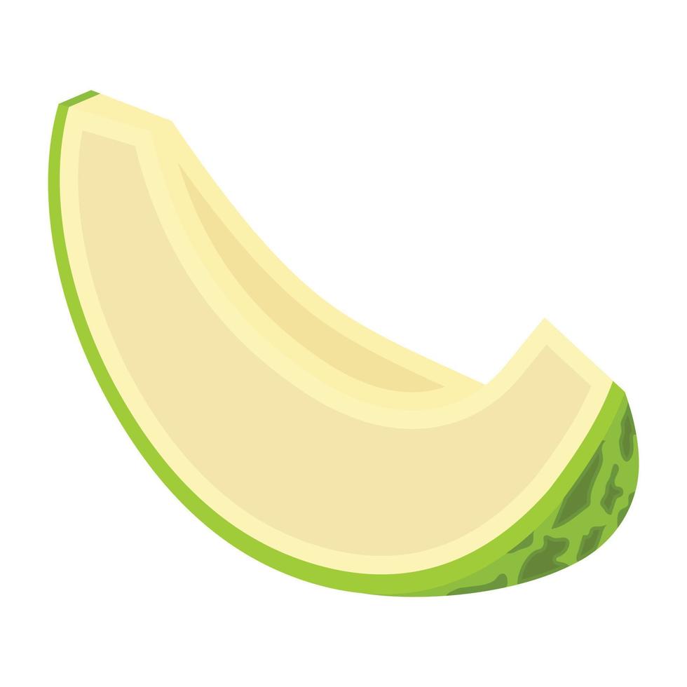Check this isometric icon of melon slice vector
