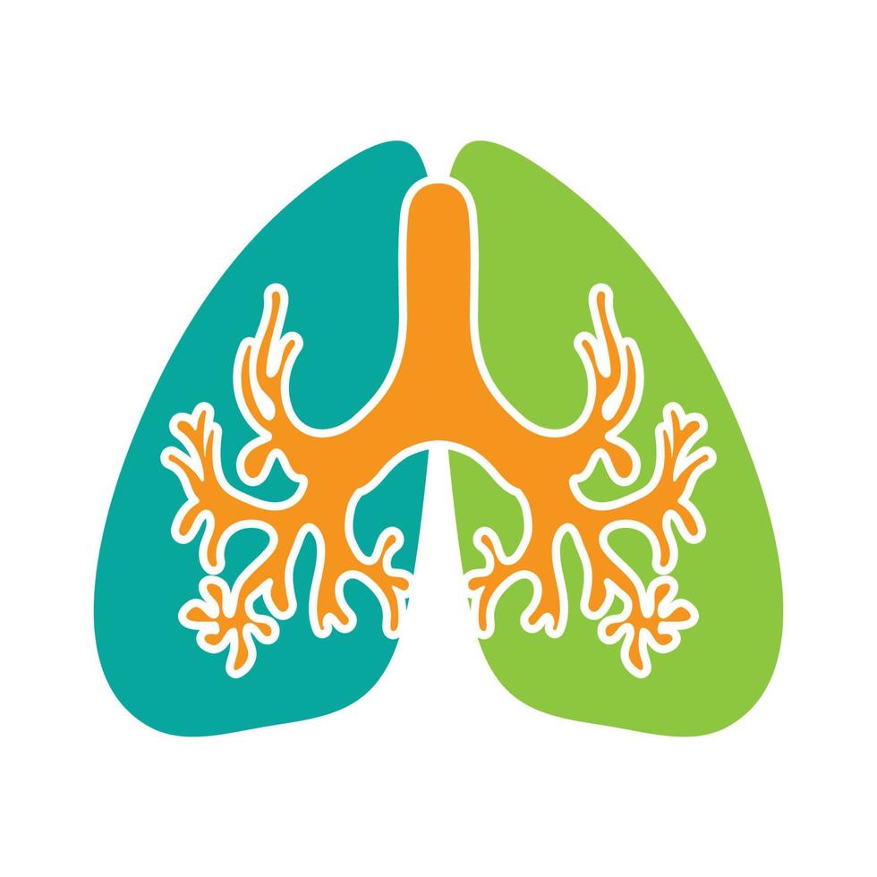 lung logo design vector for your business