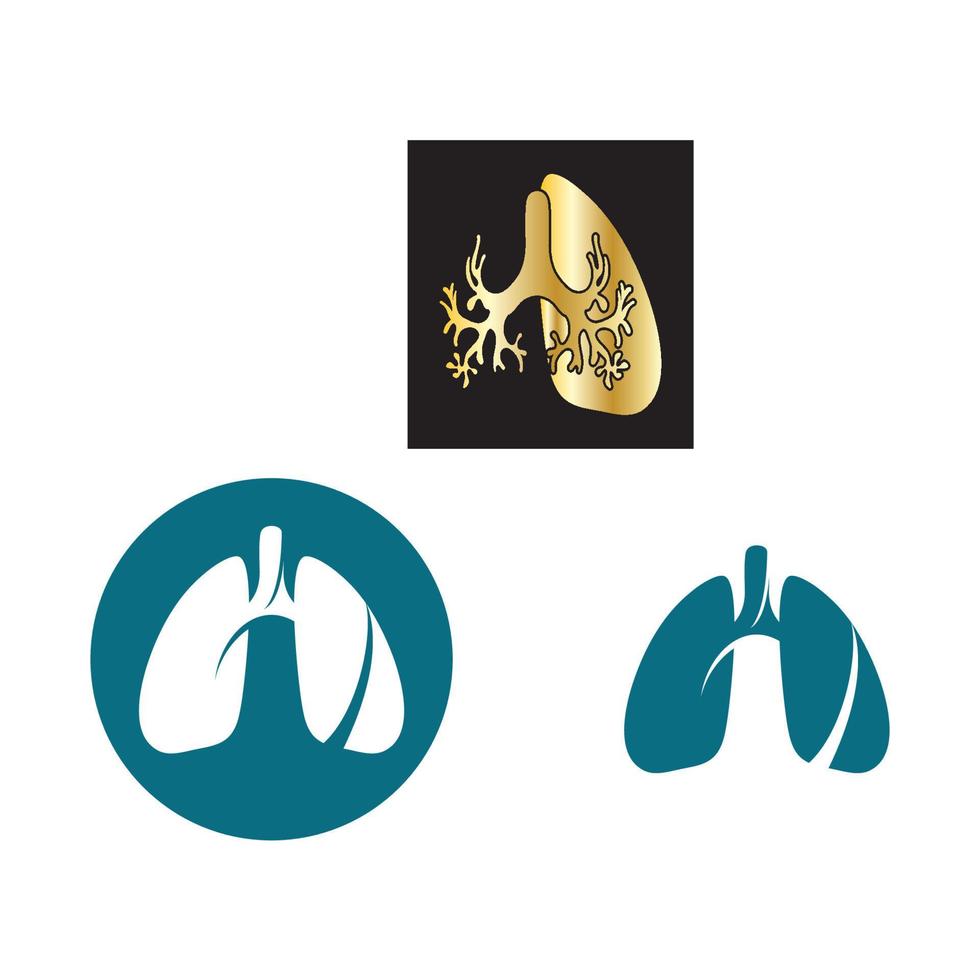 lung logo design vector for your business