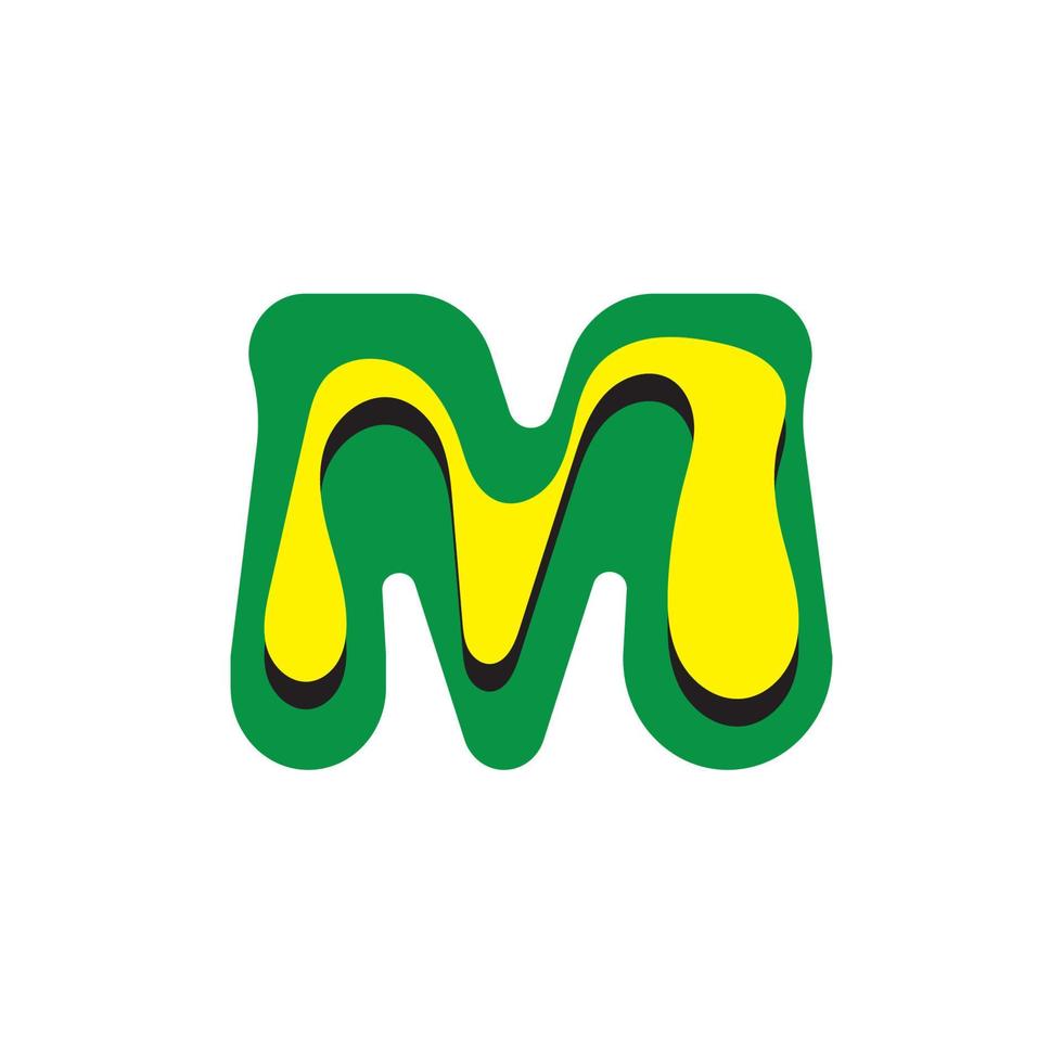 M Letter Logo Template vector