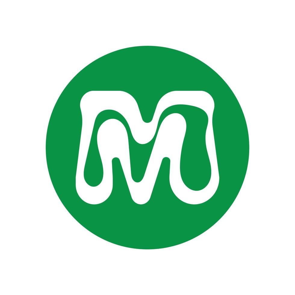 M Letter Logo Template vector