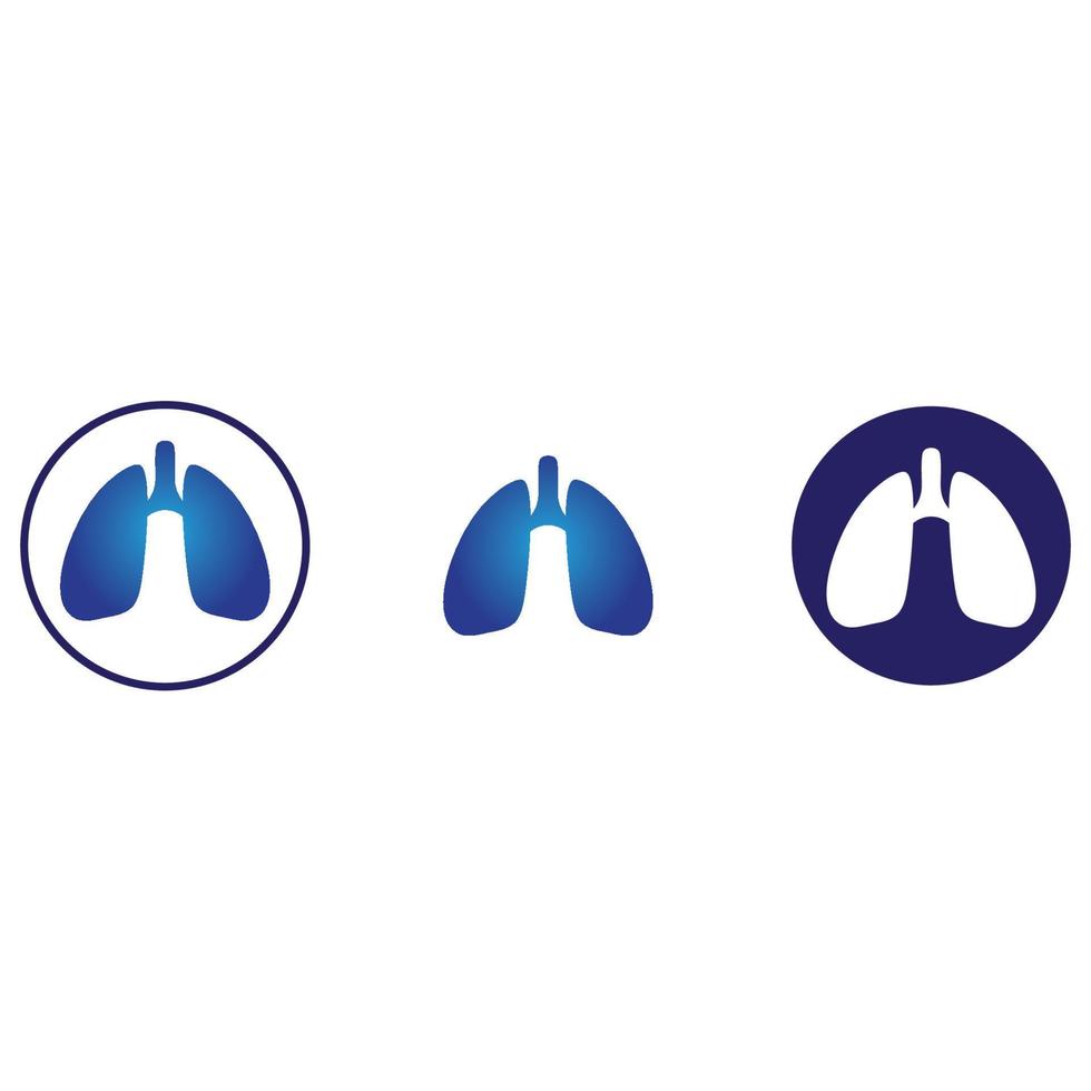 lung logo design vector for your business