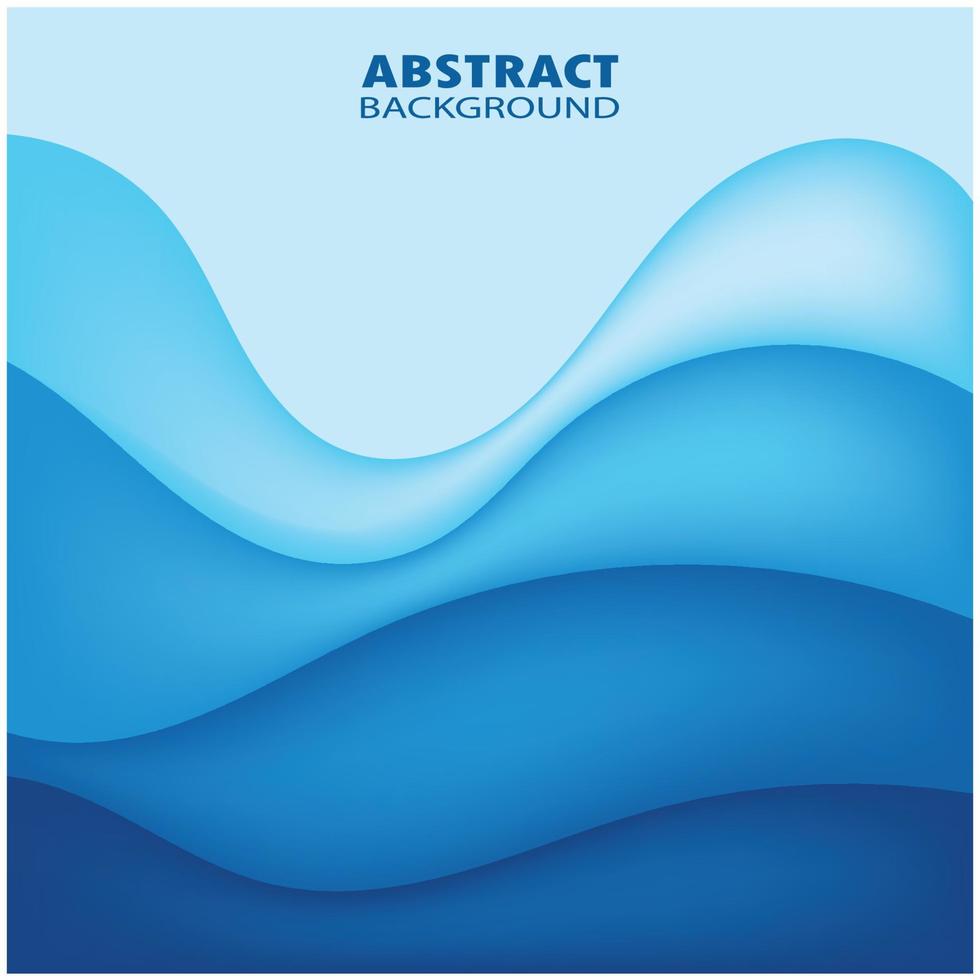 Abstract Water wave design background vector