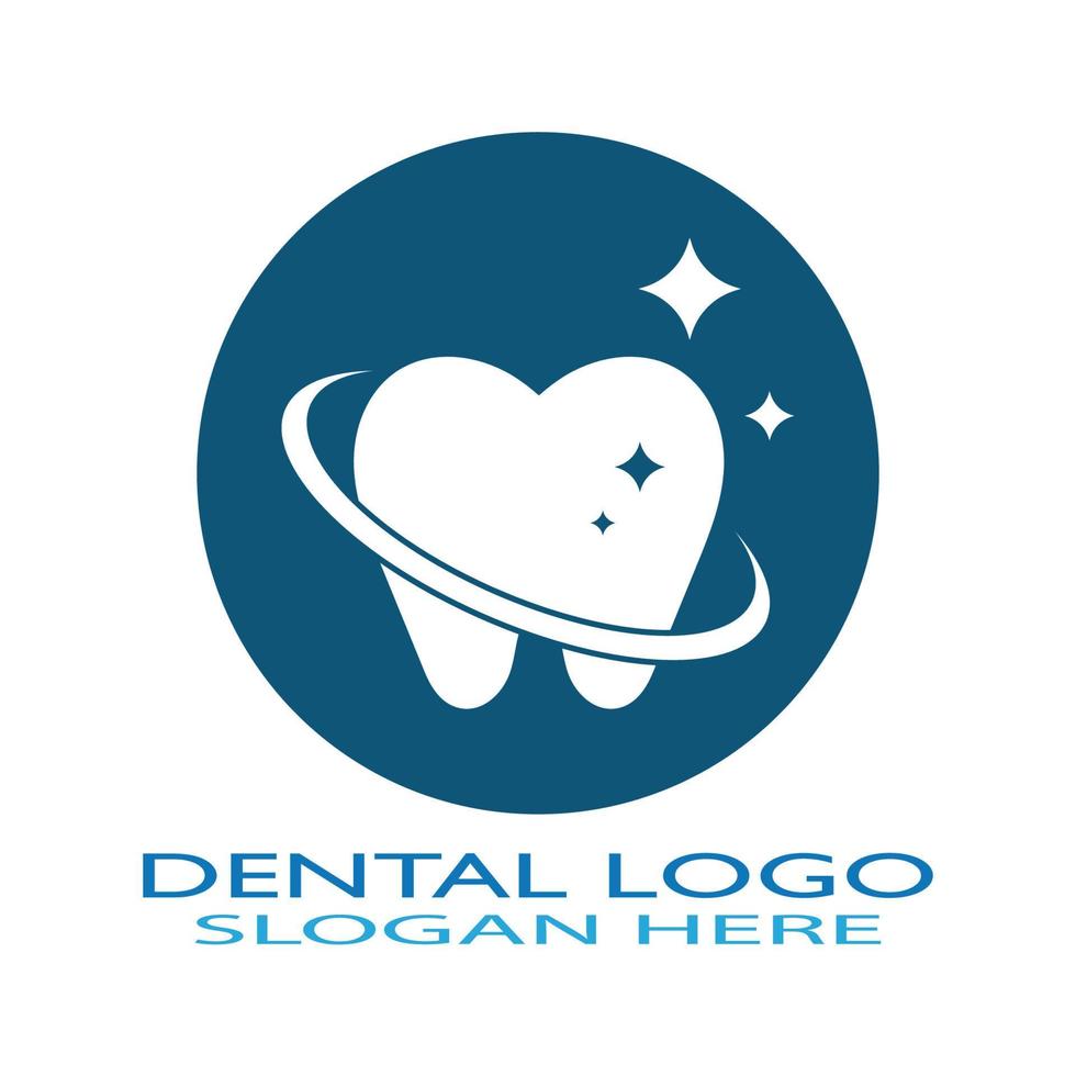 Ilustración de vector de plantilla de logotipo dental