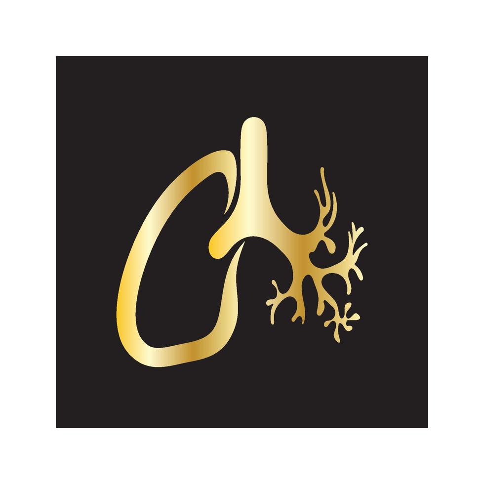 lung logo design vector for your business