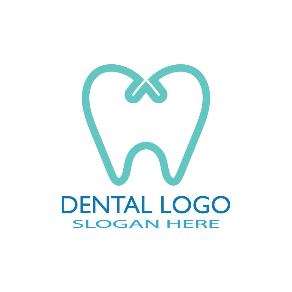 Ilustración de vector de plantilla de logotipo dental