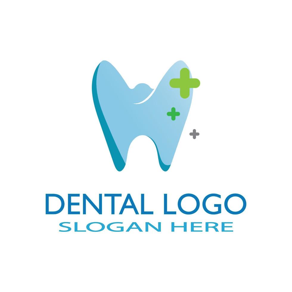 Ilustración de vector de plantilla de logotipo dental