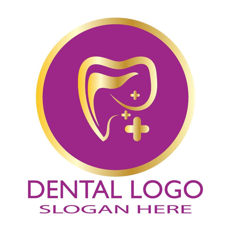 Ilustración de vector de plantilla de logotipo dental