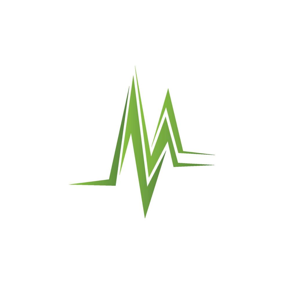 M Letter Logo Template vector