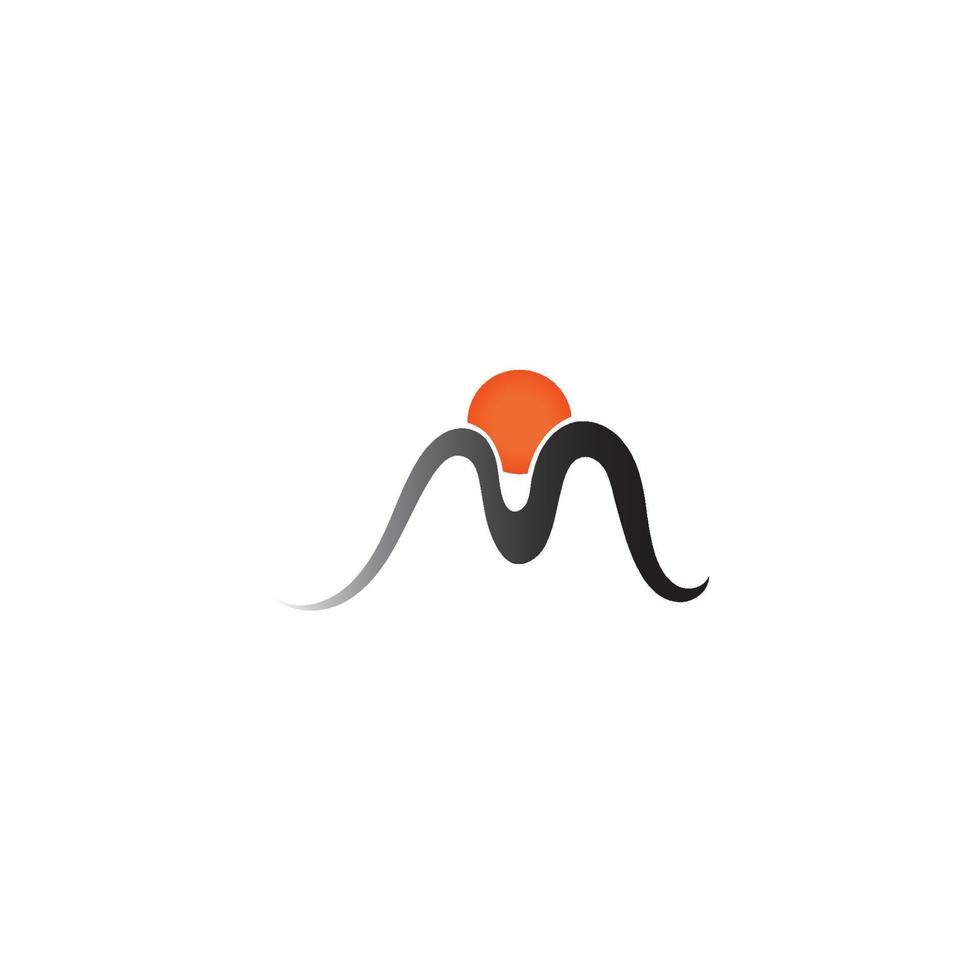 M Letter Logo Template vector