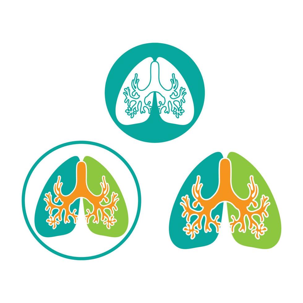 lung logo design vector for your business